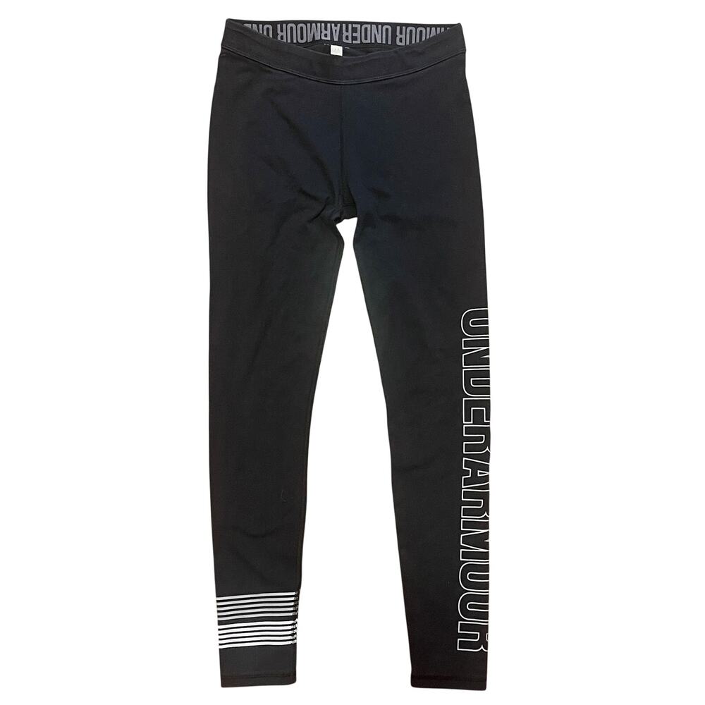 Under Armour Logo Performance Leggings Size Small Black